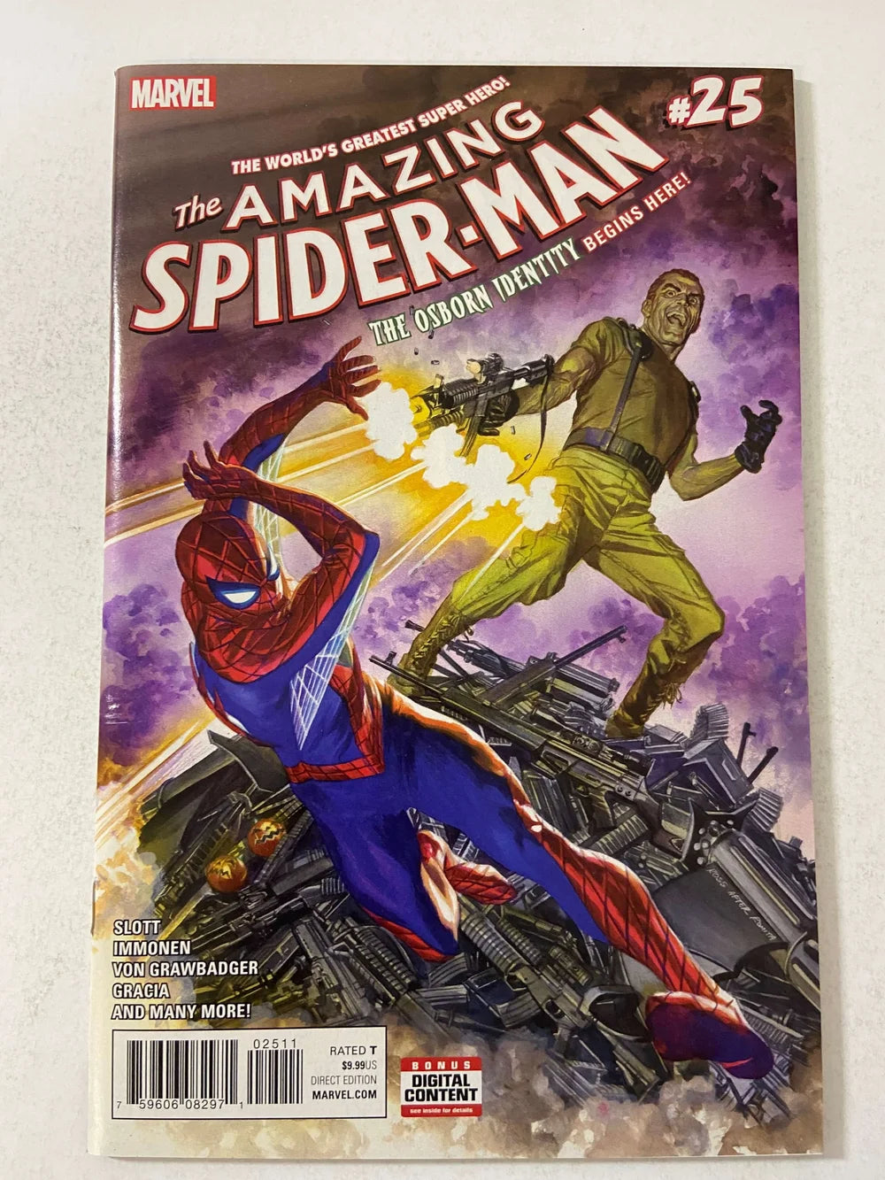 AMAZING SPIDER-MAN #25 Vol 4 NM Alex Ross Cover 1ST APPEARANCE