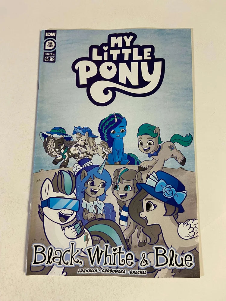 MY LITTLE PONY Black White & Blue NM