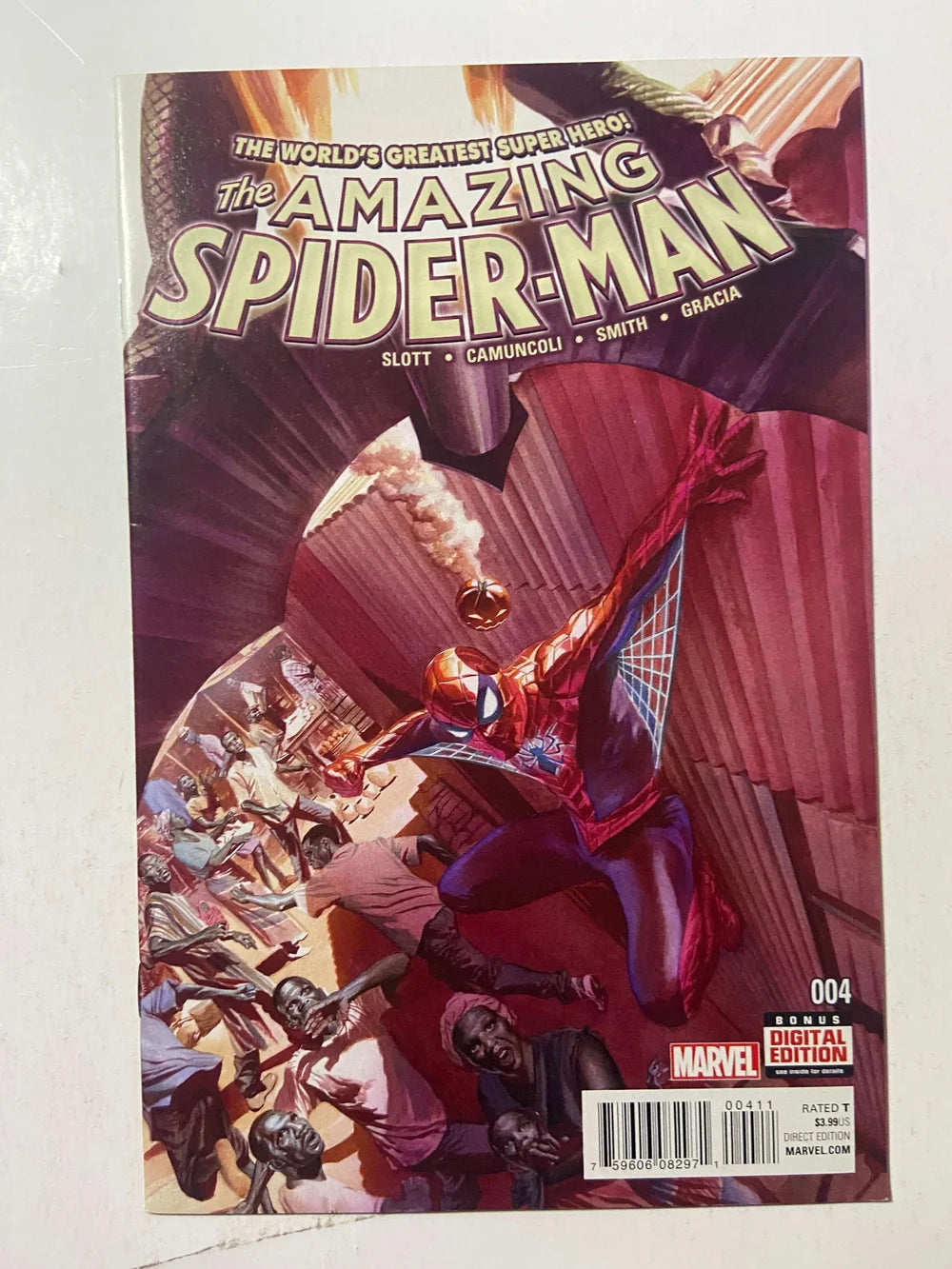 AMAZING SPIDER-MAN #4 Vol 4 NM Alex Ross Cover