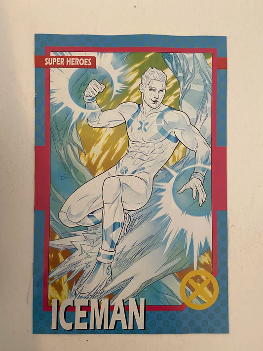 X-MEN #13 Vol 5 Dauterman Iceman Trading Card Variant