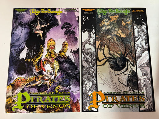 Edgar RIce Buroughs CARSON OF VENUS: Pirates of Venus #1-2 NM- Set