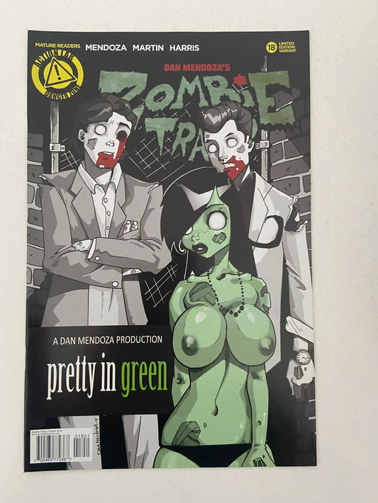 ZOMBIE TRAMP #18 VFNM Dan Mendoza Risque Variant LTD 2500