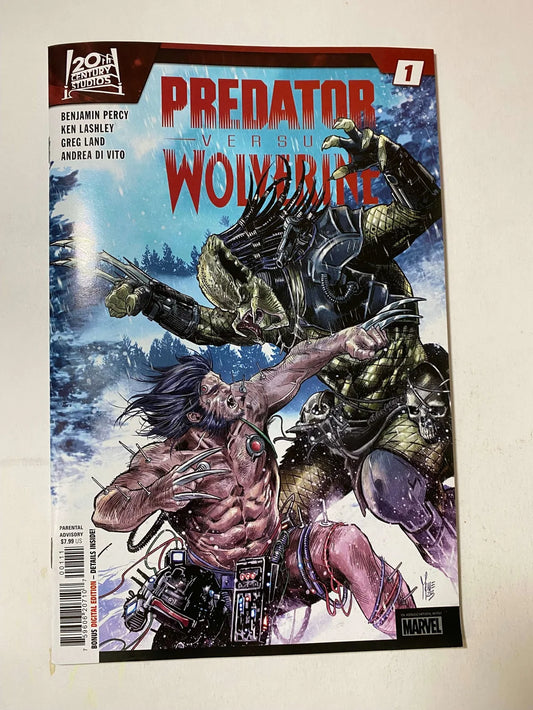 PREDATOR VERSUS WOLVERINE #1 NM Steve McNiven Cover