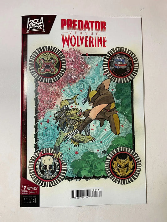 PREDATOR VERSUS WOLVERINE #1 NM Peach Momoko Variant