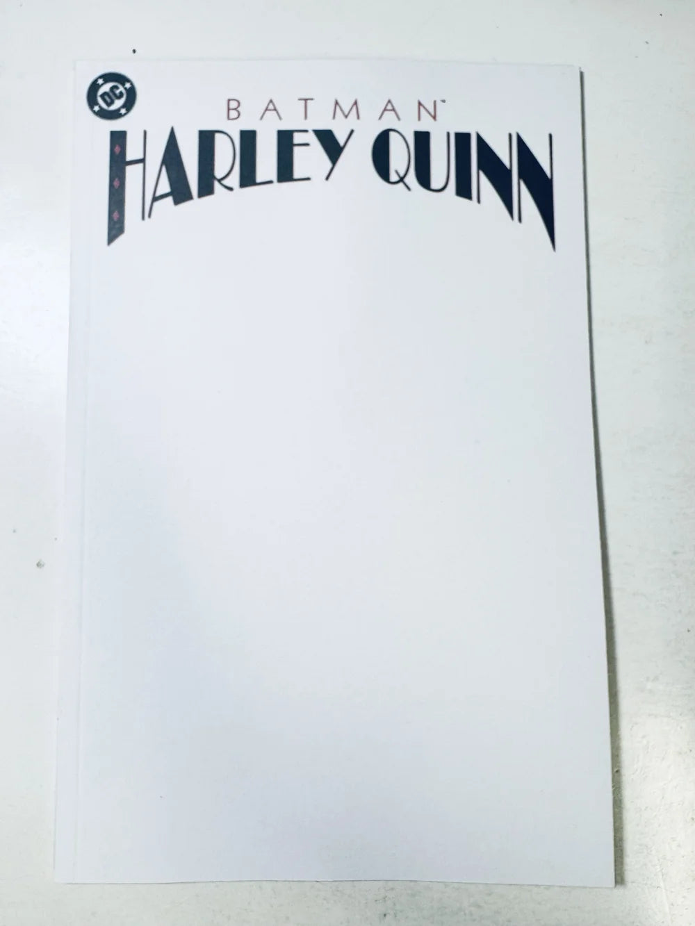 BATMAN HARLEY QUINN NM Facsimile Blank Variant