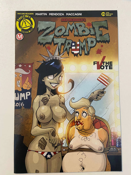 ZOMBIE TRAMP #29 Dan Mendoza Risque Trump Variant