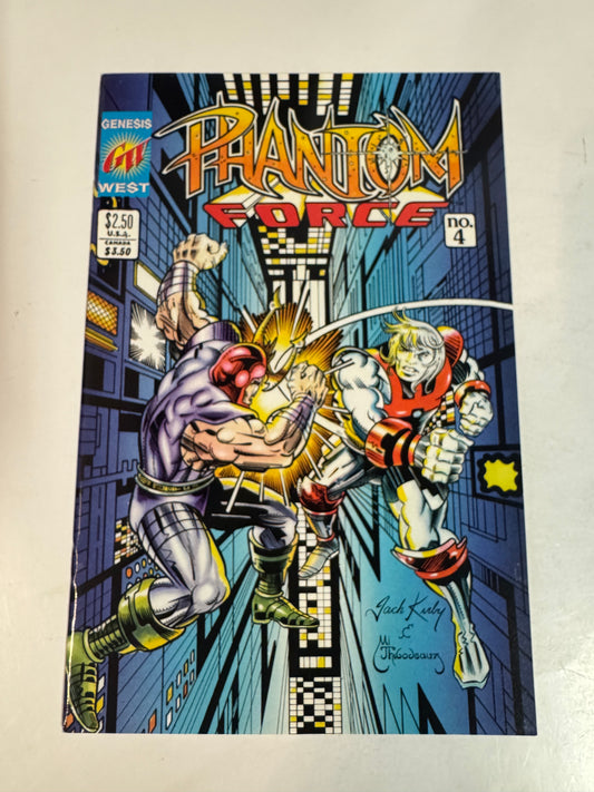 PHANTOM FORCE #4 NM Jack Kirby Cover (Genesis West)