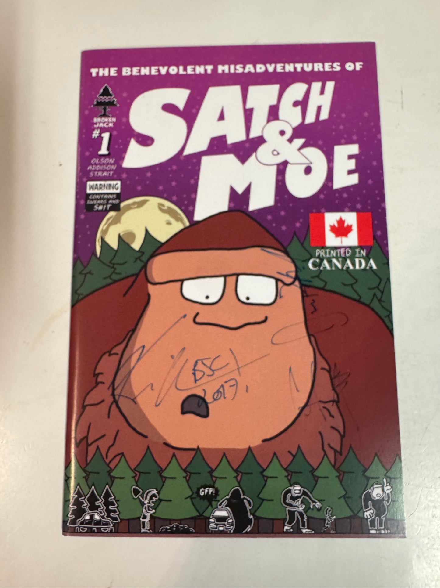 SATCH & MOE #1 NM SIGNED 3x