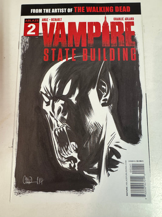 VAMPIRE STATE BUILDING #2 NM D Charlie Adlard Sketch Variant