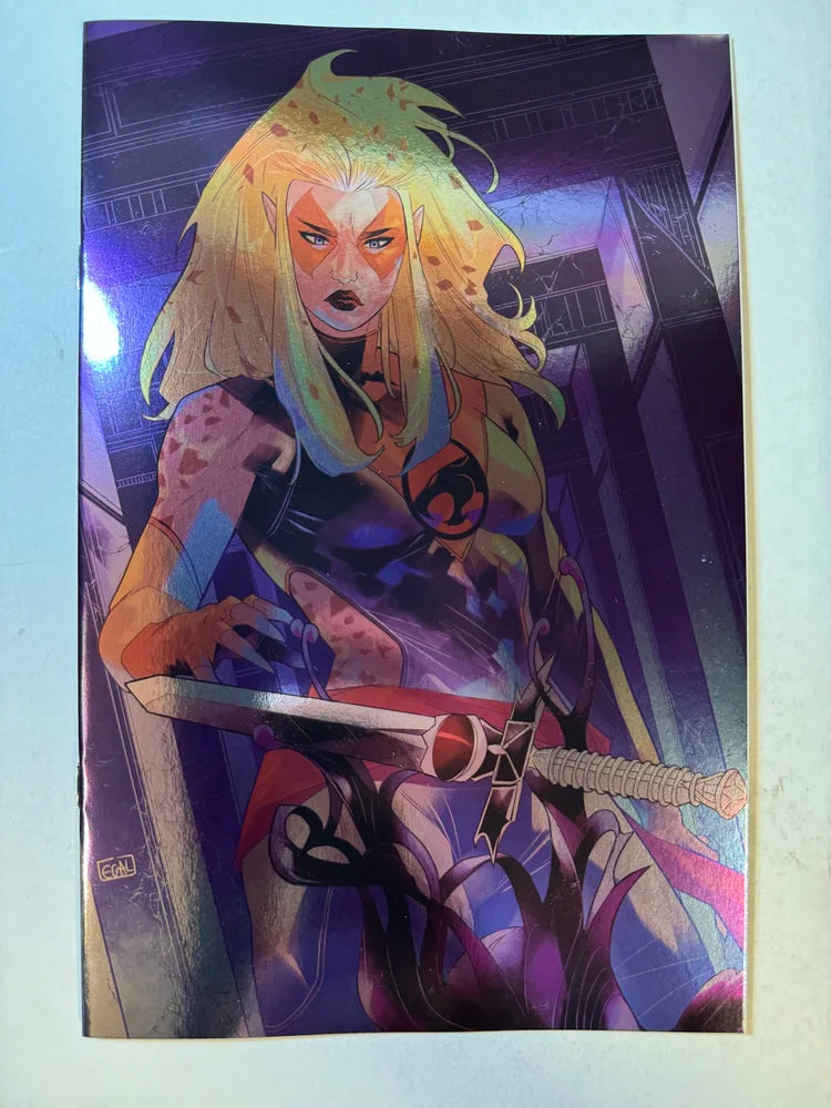 THUNDERCATS CHEETARA #1 NM 1:10 Foil Galmon Virgin Variant