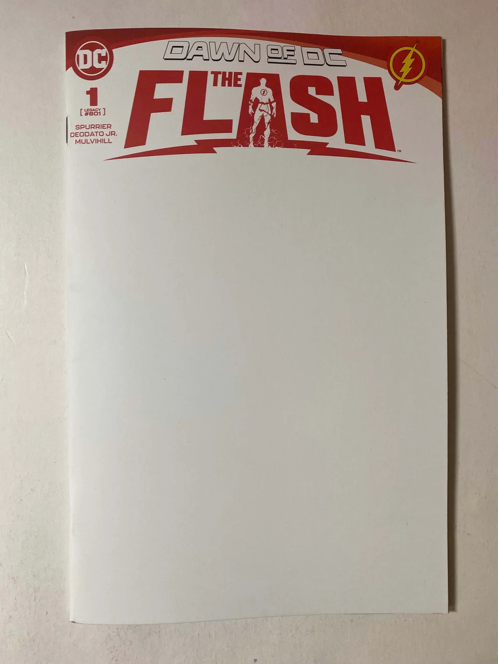 THE FLASH #1 Vol 6 NM  Blank Variant