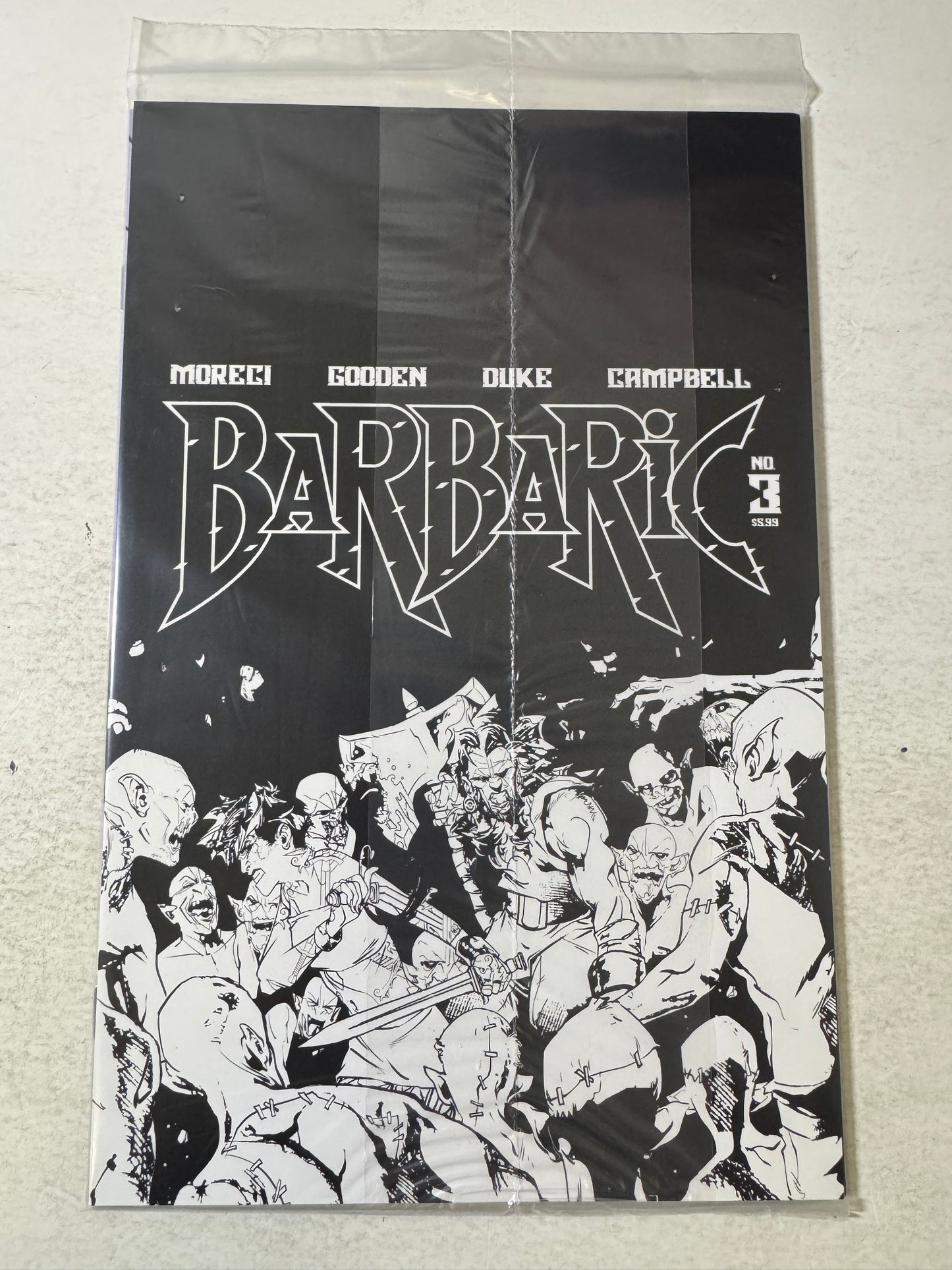 BARBARIC #3 NM Tim Seeley Undressed Variant Sealed