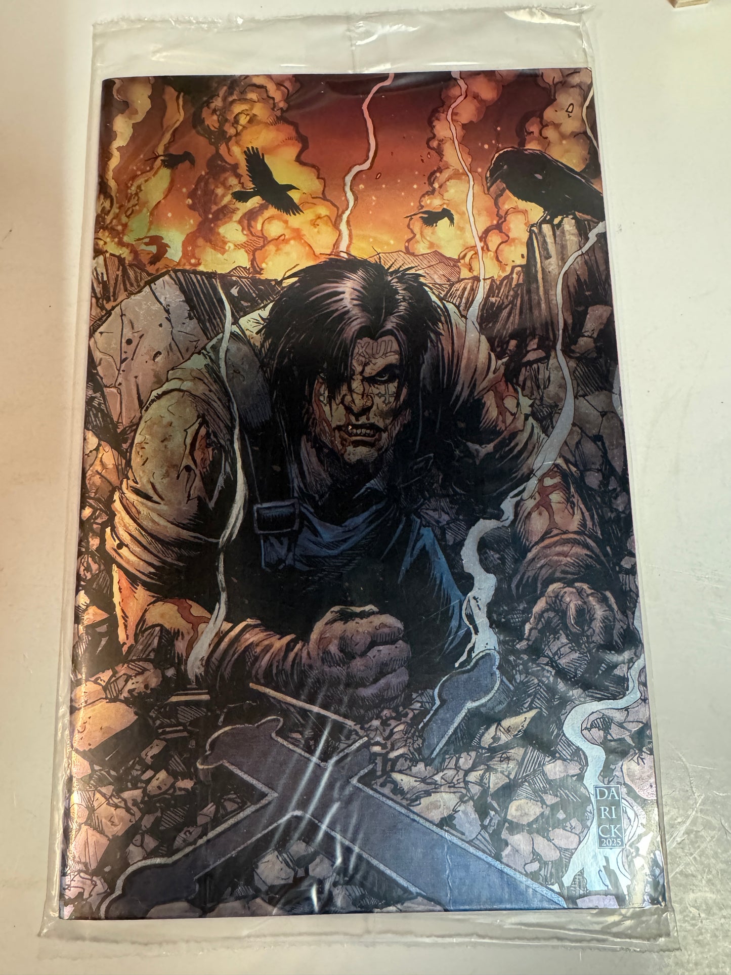 POST MALONE'S BIG RIG #1 NM Darrick Robertson virgin Foil  Variant
