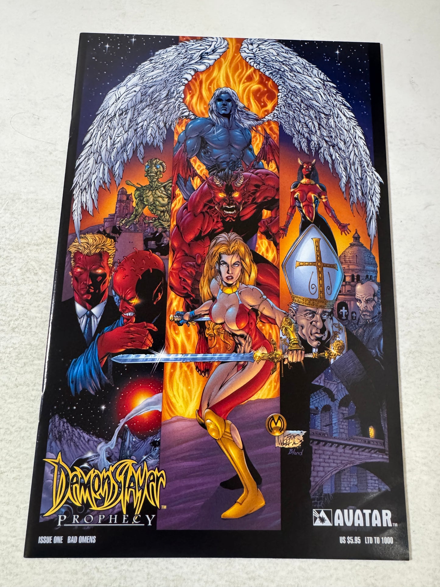 DEMONSLAYER PROPHECY #1 NM- NM Bad Omens Variant LTD to 1000
