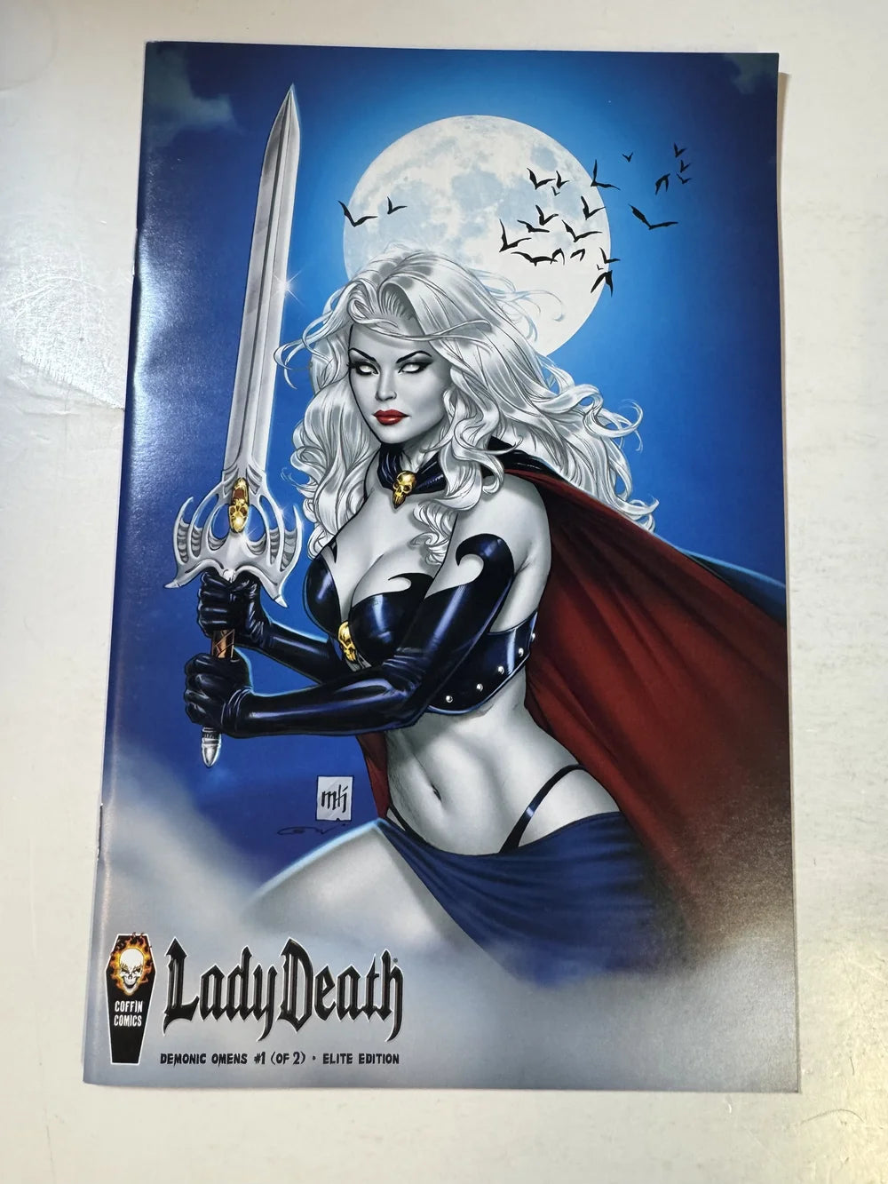 LADY DEATH Demonic Omens #1 NM- 1:10 Elite Edition Variant
