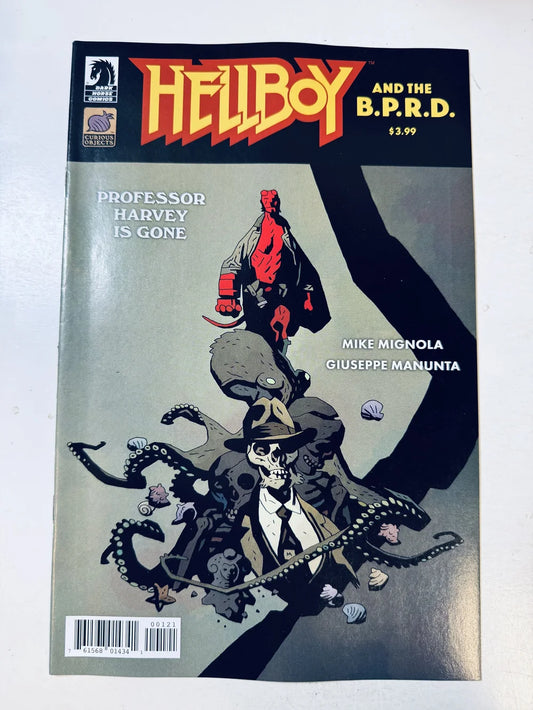 HELLBOY AND THE BPRD Professor Harvey Is Gone NM Mike Mignola Cover