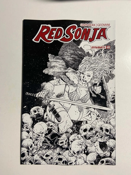 RED SONJA #1 Vol 7 NM 1:20 B/W Jim Cheung Variant (Dynamite)