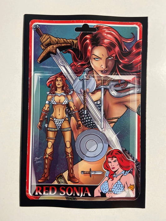 RED SONJA #1 Vol 7 NM 1:25 Virgin Action Figure Variant (Dynamite)