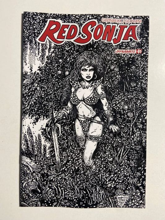 RED SONJA #1 Vol 7 NM 1:20 B/W Kevin Eastman Variant (Dynamite)