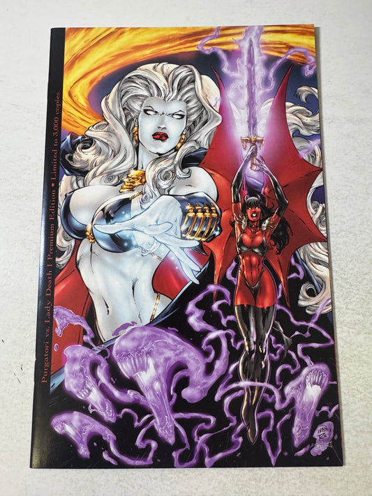 PURGATORI VS LADY DEATH #1 NM Premium Edition Variant LTD 3000