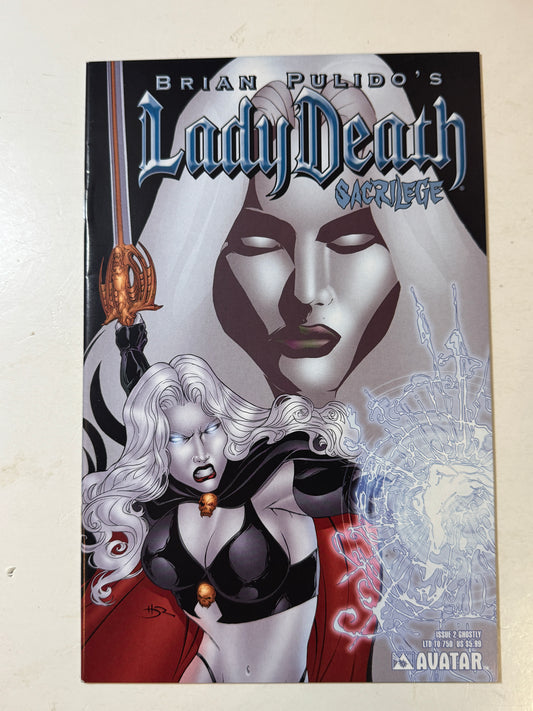 LADY DEATH Sacrilege #2 NM- Ghostly Variant LTD 750
