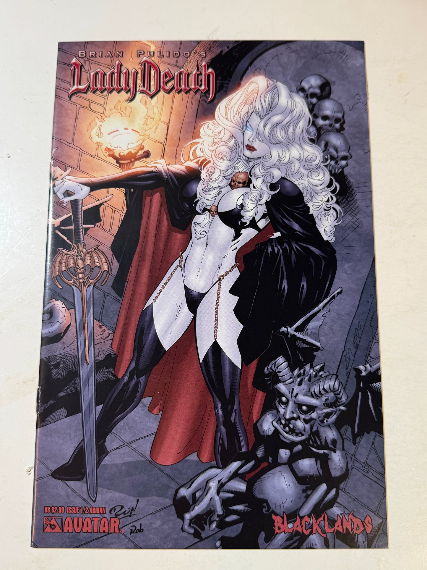 LADY DEATH Blacklands #1/2 NM Adrian Variant