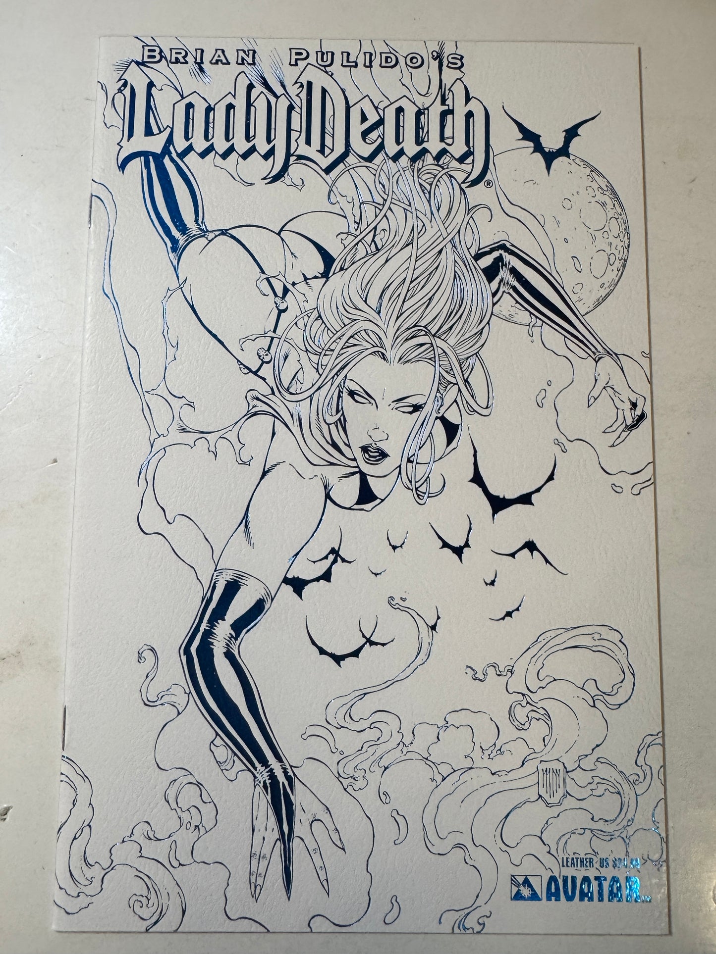 LADY DEATH SWIMSUIT 2007 NM White Leather Blue Foil Variant