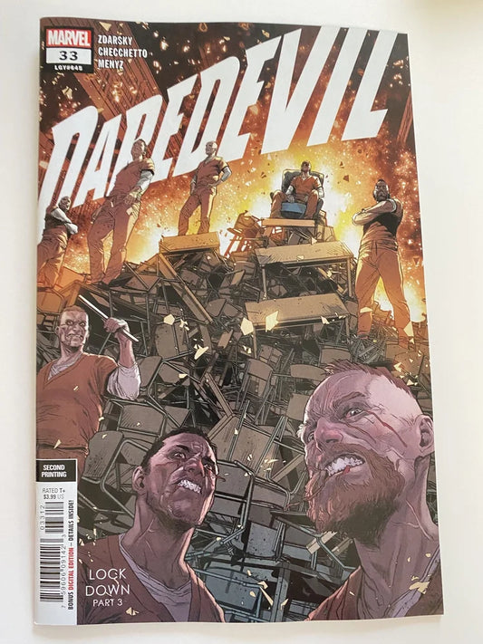 DAREDEVIL #33 Vol 6 NM 2nd Print Variant
