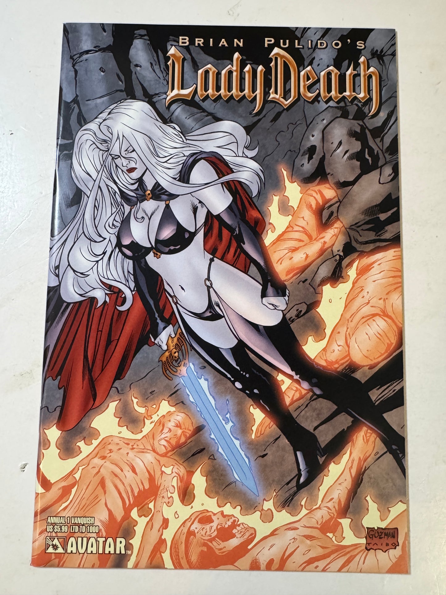 LADY DEATH Annual #1 NM Vanquish Variant LTD 1000