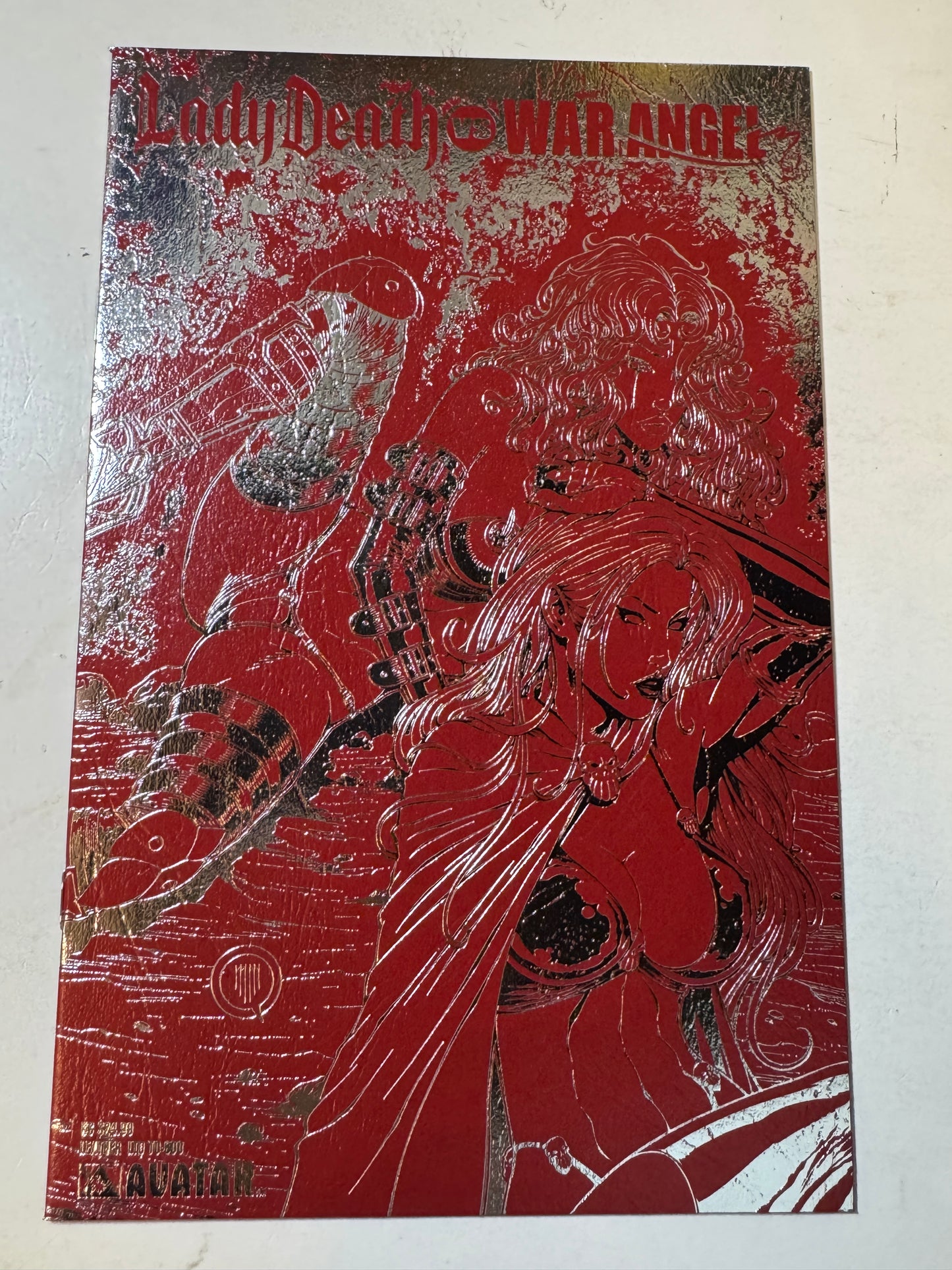 LADY DEATH VS WAR ANGEL NM Red Leather Variant LTD 800