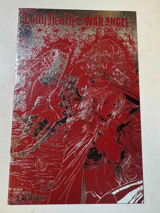 LADY DEATH VS WAR ANGEL NM Red Leather Variant LTD 800