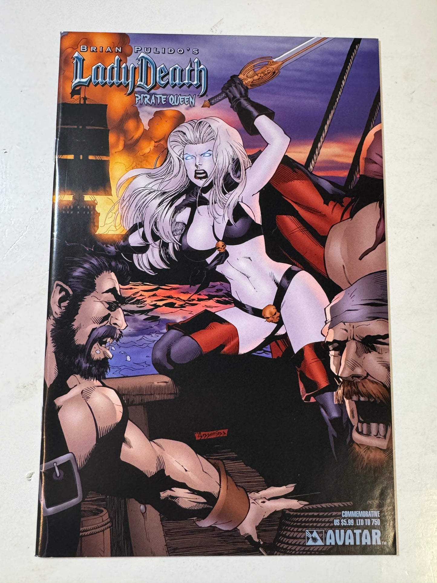 LADY DEATH Pirate Queen NM- Commemorative Variant LTD 750