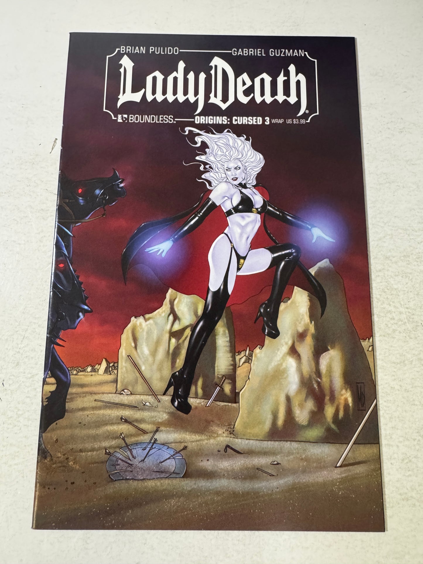 LADY DEATH Origins: Cursed #3 VF Wrap Variant