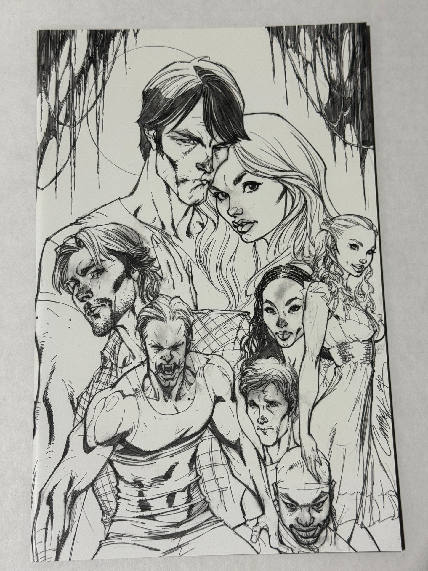 TRUE BLOOD #1 NM 1:10 J SCOTT CAMPBELL Virgin Sketch Variant