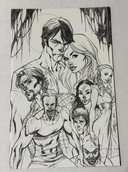 TRUE BLOOD #1 NM 1:10 J SCOTT CAMPBELL Virgin Sketch Variant