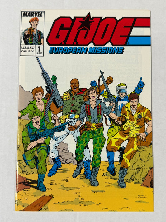GI JOE EUROPEAN MISSIONS #1 NM- W/ Poster (Copy)