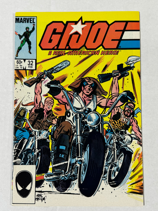 GI JOE A Real American Hero #32 VF/NM Frank Springer Cover 1ST APPEARANCE