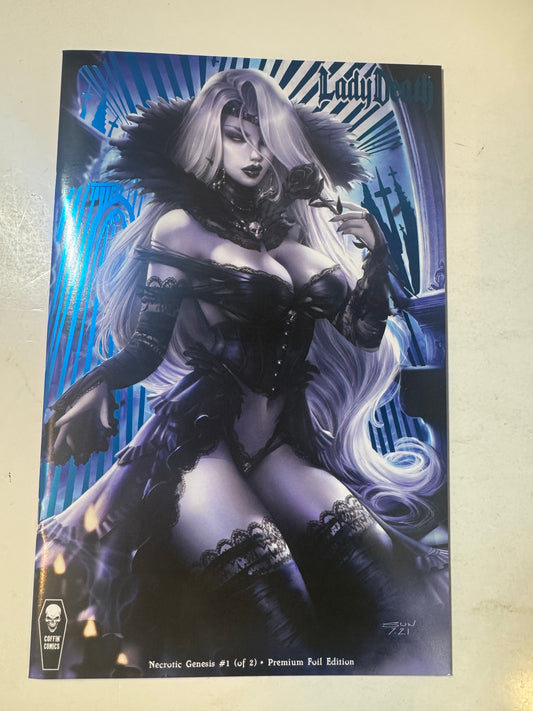 LADY DEATH Necrotic Genesis #1 NM Premium Foil Edition Foil
