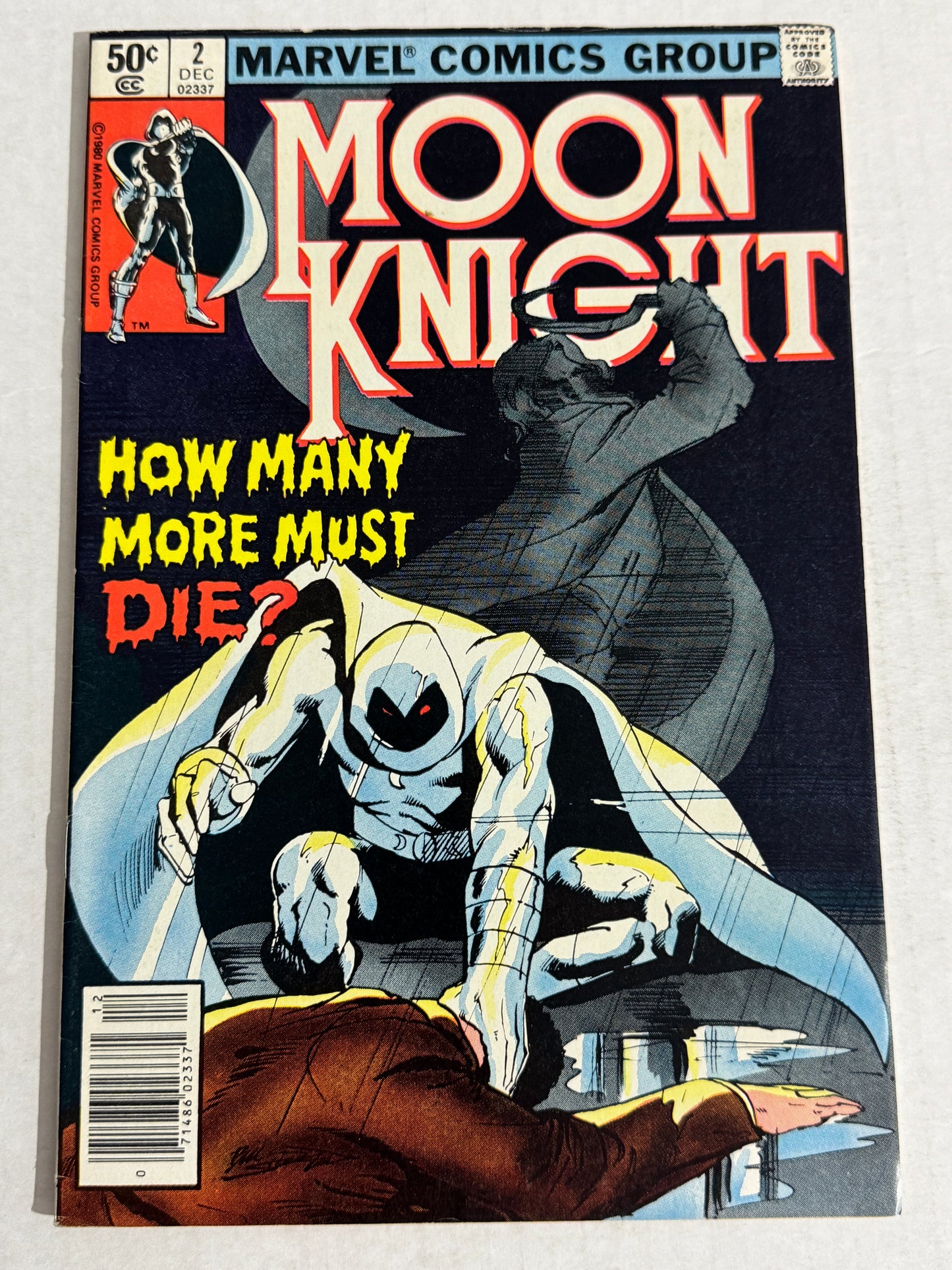 MOON KNIGHT #2 VF+ Bill Sienkiewicz Cover NEWSSTAND