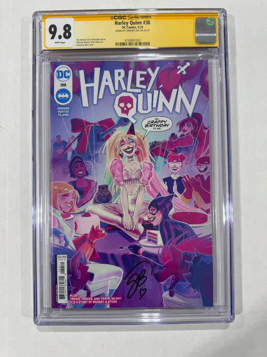 HARLEY QUINN #38 CGC SS 9.8 SIGNED by Sweeney Boo