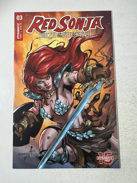RED SONJA Birth of The She-Devil #3 NM Davila B Variant