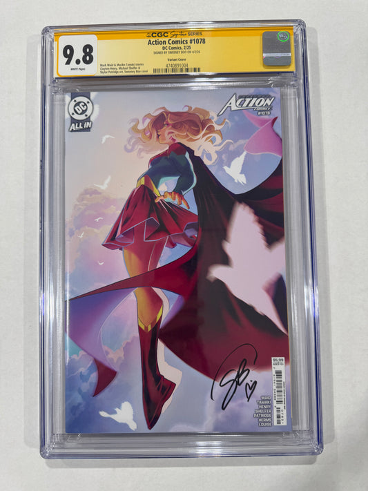 ACTION COMICS #1082 CGC SS 9.8 Sweeney Boo Supergirl Variant SIGNED