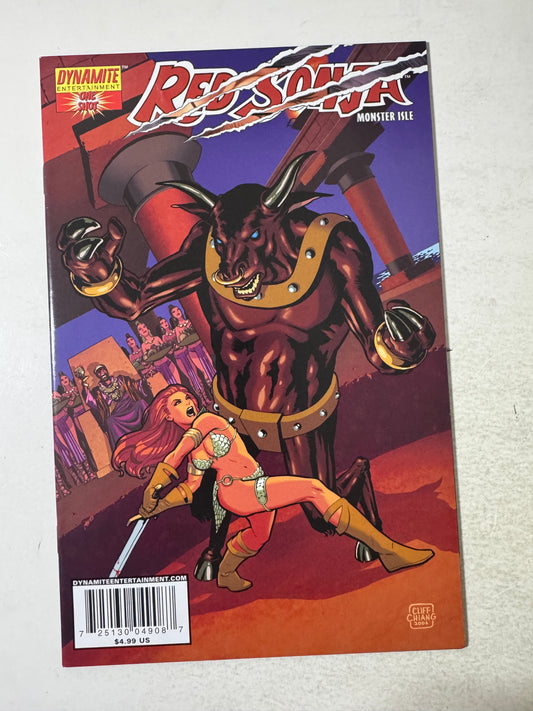 RED SONJA Monster Isle VF/NM Cliff Chiang B Variant