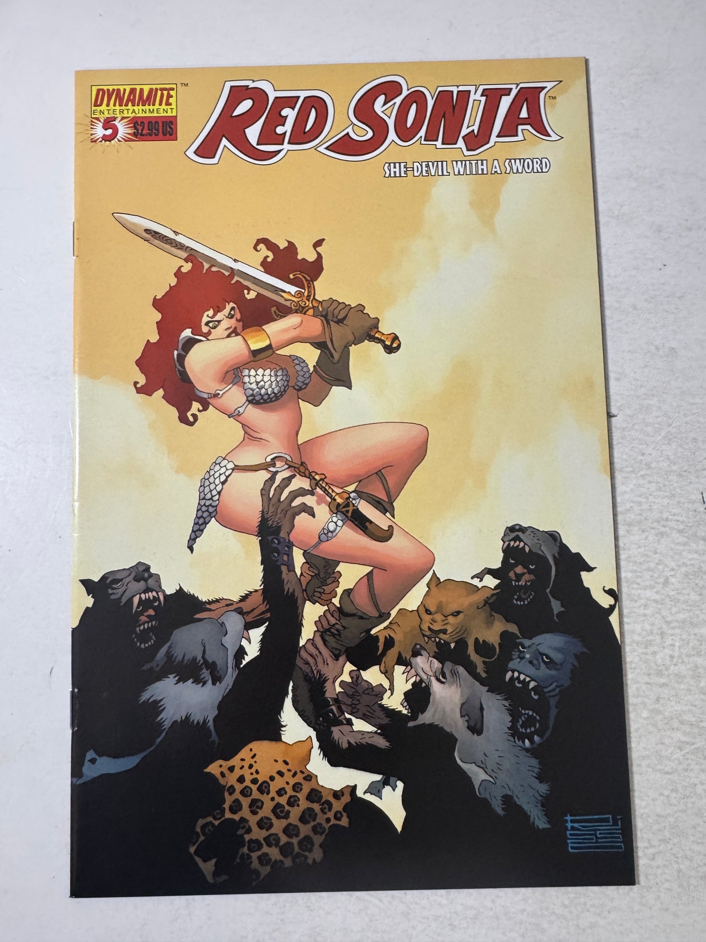 RED SONJA #4 NM Eduardo Risso B Variant (Dynamite)