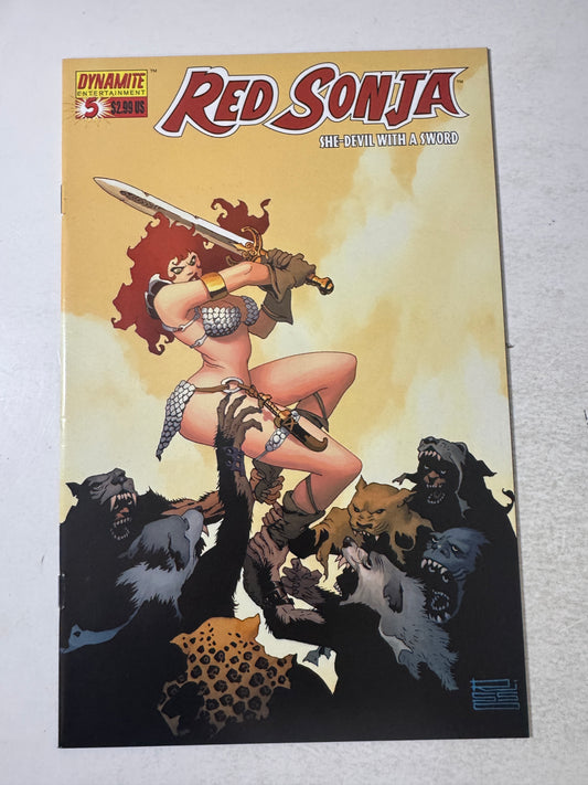 RED SONJA #4 NM Eduardo Risso B Variant (Dynamite)