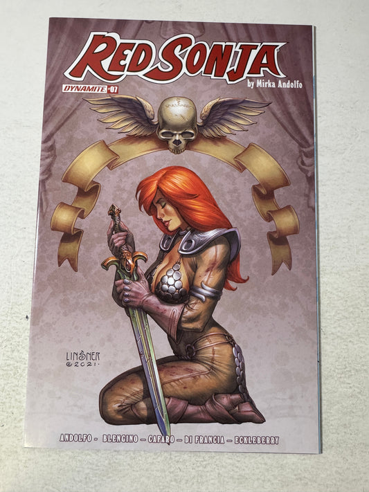 RED SONJA #7 Vol 6 NM Joseph Michael Linsner C Variant  (Dynamite)