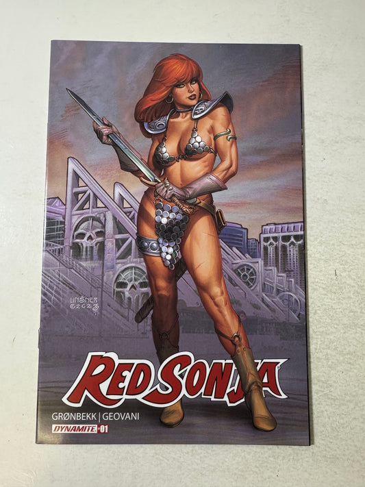 RED SONJA #1 Vol 7 NM SDCC Joseph Michael Linsner Variant (Dynamite)