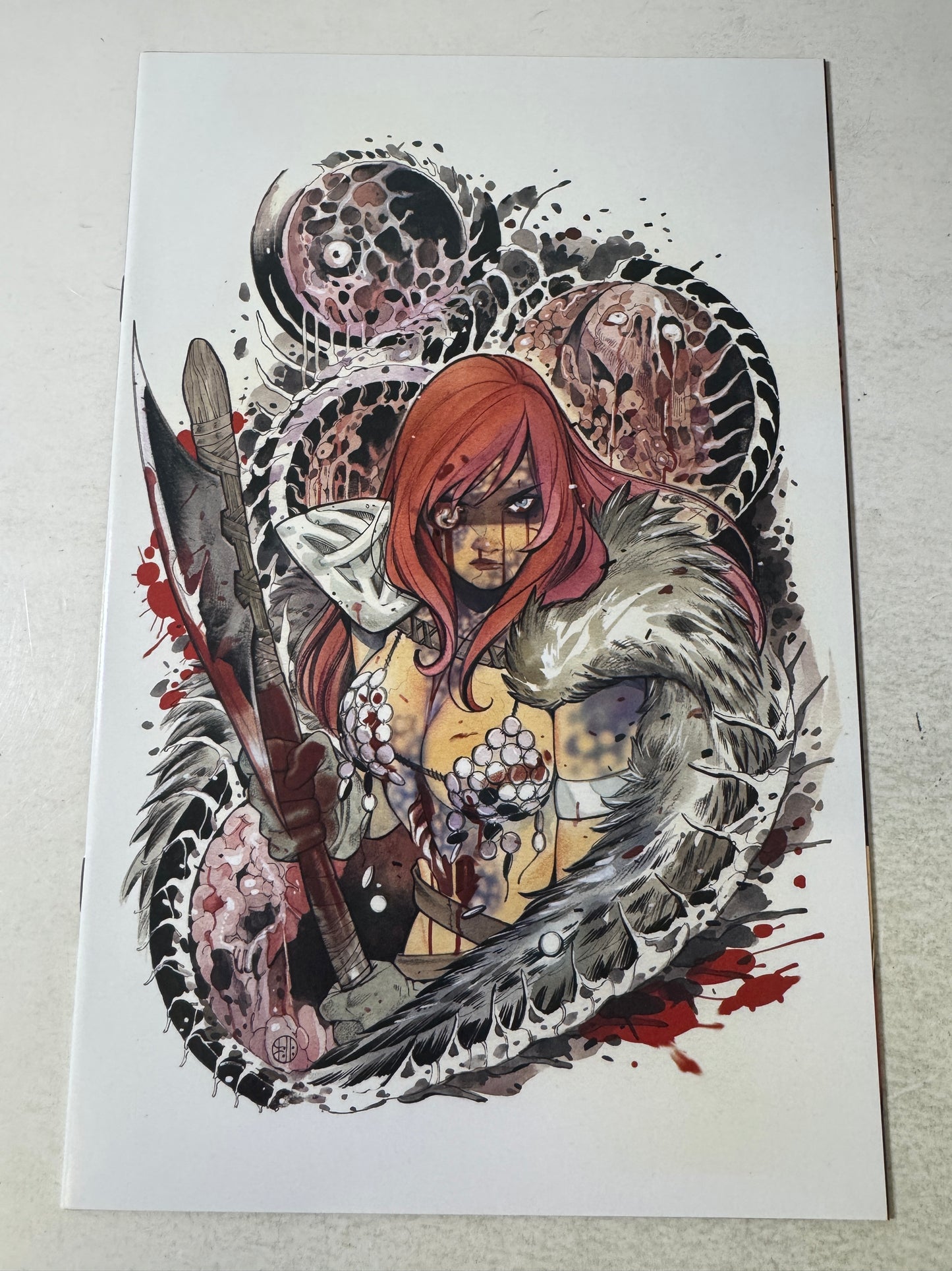 DIE!NAMITE #1 NM- Virgin Peach Momoko Red Sonja Variant