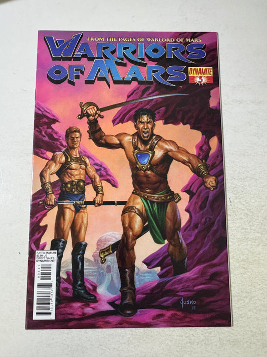 WARRIORS OF MARS #3 VF- Joe Jusko Cover (Dynamite)
