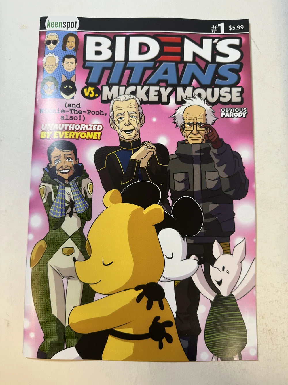 BIDEN'S TITANS VS MICKEY MOUSE #1 NM